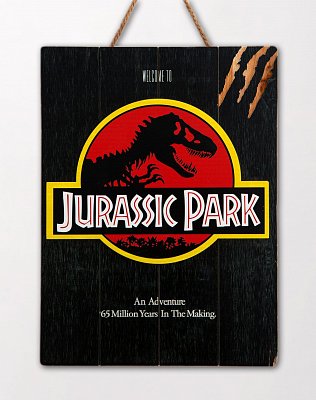 Jurassic Park WoodArts 3D Wooden Wall Art Logo 30 x 40 cm