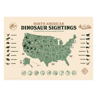 Jurassic World Art Print Dinosaur Sightings Limited Edition 42 x 30 cm