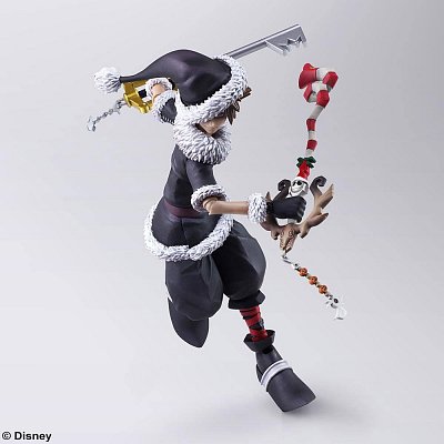 Kingdom Hearts II Bring Arts Action Figure Sora Christmas Town Ver. 15 cm --- DAMAGED PACKAGING