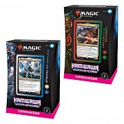 Magic the Gathering Kamigawa: Neon Dynasty Commander Decks Display (4) french