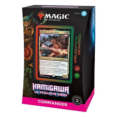 Magic the Gathering Kamigawa: Neon Dynasty Commander Decks Display (4) french