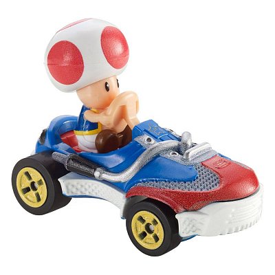 Mario Kart Hot Wheels Diecast Vehicle 1/64 Toad (Sneeker) 8 cm