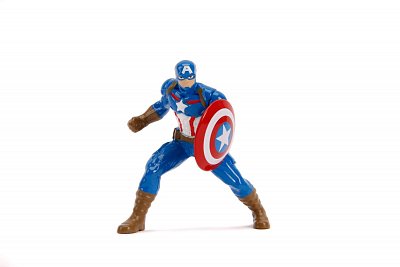 Marvel Hollywood Rides Diecast Model 1/24 2006 Ford Mustang GT with Captain America Figure --- DAMAGED PACKAGING