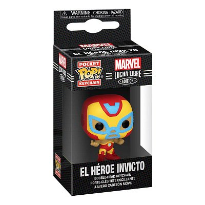 Marvel Luchadores Pocket POP! Vinyl Keychains 4 cm Iron Man Display (12)