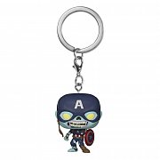 Marvel What If...? Pocket POP! Vinyl Keychains 4 cm Zombie Captain America Display (12)