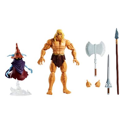 Masters of the Universe: Revelation Masterverse Action Figures 2022 Deluxe Savage He-Man & Orko 18 cm - Damaged packaging