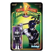 Mighty Morphin Power Rangers ReAction Action Figure Black Ranger 10 cm