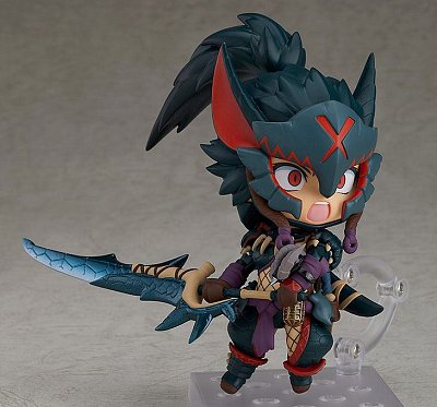 Monster Hunter World Iceborne Nendoroid Action Figure Hunter Female Nargacuga Alpha Armor Ver. 10 cm