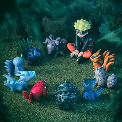 Naruto Mini Figures 11-Pack Naruto & Bijyu 3 - 7 cm  --- DAMAGED PACKAGING