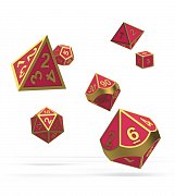 Oakie Doakie Dice RPG Set Metal Glow in the Dark - Golden Princess (7)