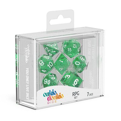 Oakie Doakie Dice RPG Set Speckled - Green (7)