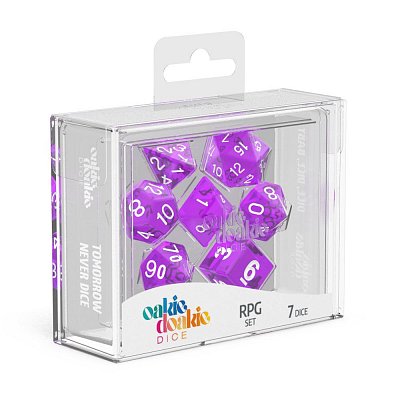 Oakie Doakie Dice RPG Set Translucent - Purple (7)