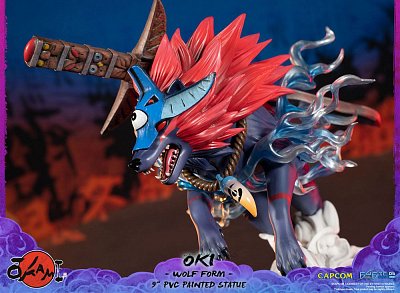 Okami PVC Statue Oki (Wolf Form) 21 cm - Damaged packaging