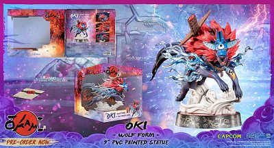 Okami PVC Statue Oki (Wolf Form) 21 cm - Damaged packaging