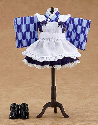 Original Character Parts for Nendoroid Doll Figures Outfit Set Japanese-Style Maid Blue