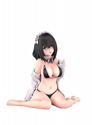 Original Character Statue Maid Black Bikini Chan 12 cm