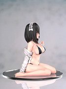 Original Character Statue Maid Black Bikini Chan 12 cm