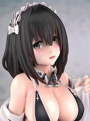 Original Character Statue Maid Black Bikini Chan 12 cm