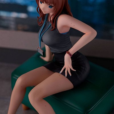 Original Illustration PVC Statue Doshima Illustration Senior Office Lady With Many Moles 23 cm