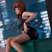 Original Illustration PVC Statue Doshima Illustration Senior Office Lady With Many Moles 23 cm