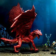 Pathfinder Battles City of Lost Omens pre-painted Premium Miniatures 2-Pack Adult Red & Black Dragon --- DAMAGED PACKAGING