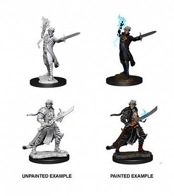 Pathfinder Battles Deep Cuts Unpainted Miniatures Male Elf Magus (Magic User) Case (6)