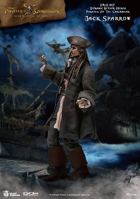 Pirates of the Caribbean Dynamic 8ction Heroes Action Figure 1/9 Jack Sparrow 20 cm