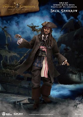 Pirates of the Caribbean Dynamic 8ction Heroes Action Figure 1/9 Jack Sparrow 20 cm