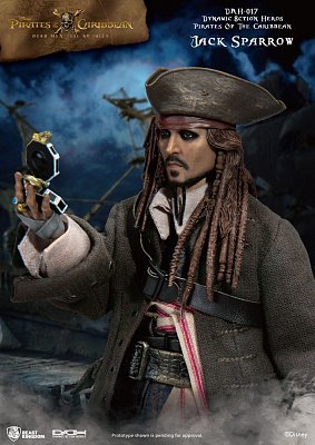 Pirates of the Caribbean Dynamic 8ction Heroes Action Figure 1/9 Jack Sparrow 20 cm