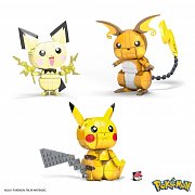 Pokémon Mega Construx Wonder Builders Construction Set Pikachu Evolution Trio 13 cm