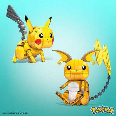 Pokémon Mega Construx Wonder Builders Construction Set Pikachu Evolution Trio 13 cm