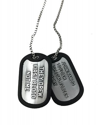 Rambo Dog Tags with ball chain Logo