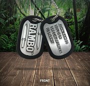 Rambo Dog Tags with ball chain Logo