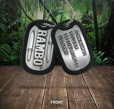 Rambo Dog Tags with ball chain Logo