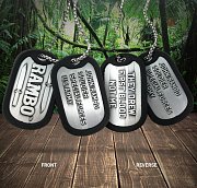 Rambo Dog Tags with ball chain Logo