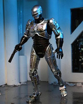 RoboCop Action Figure Ultimate Battle Damaged RoboCop with Chair 18 cm