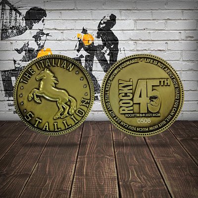 Rocky Collectable Coin 45th Anniversary The Italian Stallion Limited Edition