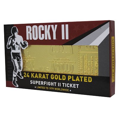 Rocky II Replica Superfight II Ticket (gold plated)