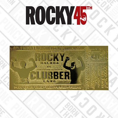 Rocky III Replica World Heavyweight Boxing Championship Ticket (gold plated)