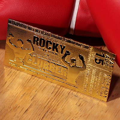 Rocky III Replica World Heavyweight Boxing Championship Ticket (gold plated)