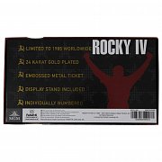 Rocky IV Replica East vs. West Fight Ticket (gold plated)