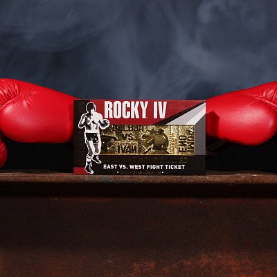 Rocky IV Replica East vs. West Fight Ticket (gold plated)