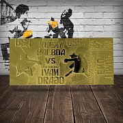 Rocky IV Replica East vs. West Fight Ticket (gold plated)