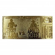 Rocky Replica 45th Anniversary Bicentennial Superfight Ticket (gold plated)