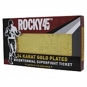 Rocky Replica 45th Anniversary Bicentennial Superfight Ticket (gold plated)