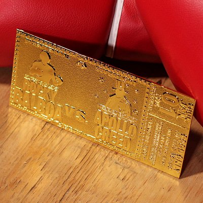 Rocky Replica 45th Anniversary Bicentennial Superfight Ticket (gold plated)