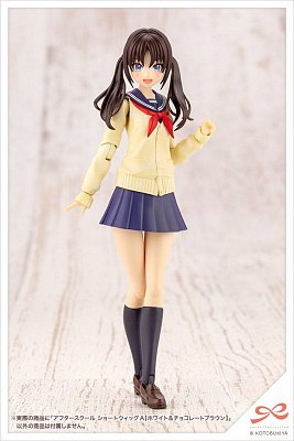 Sousai Shojo Teien Model Kit Accesoory Set 1/10 After School Short Wigs Type A White & Choco Brown