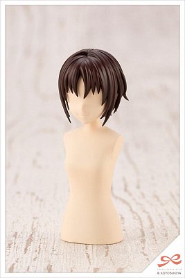 Sousai Shojo Teien Model Kit Accesoory Set 1/10 After School Short Wigs Type A White & Choco Brown