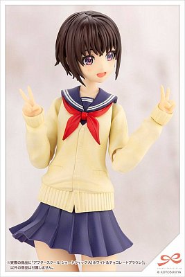 Sousai Shojo Teien Model Kit Accesoory Set 1/10 After School Short Wigs Type A White & Choco Brown