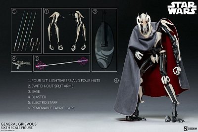 Star Wars Action Figure 1/6 General Grievous 41 cm